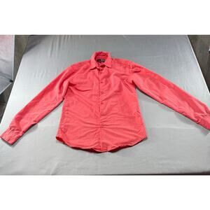 Mercer & Spring Men’s Small Coral Pink Button Front Long Sleeve Casual Shirt